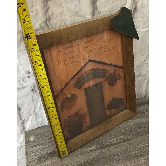 Folk Art Flowers & Herbs Wood Framed 10” x 12” - Picture 4 of 6